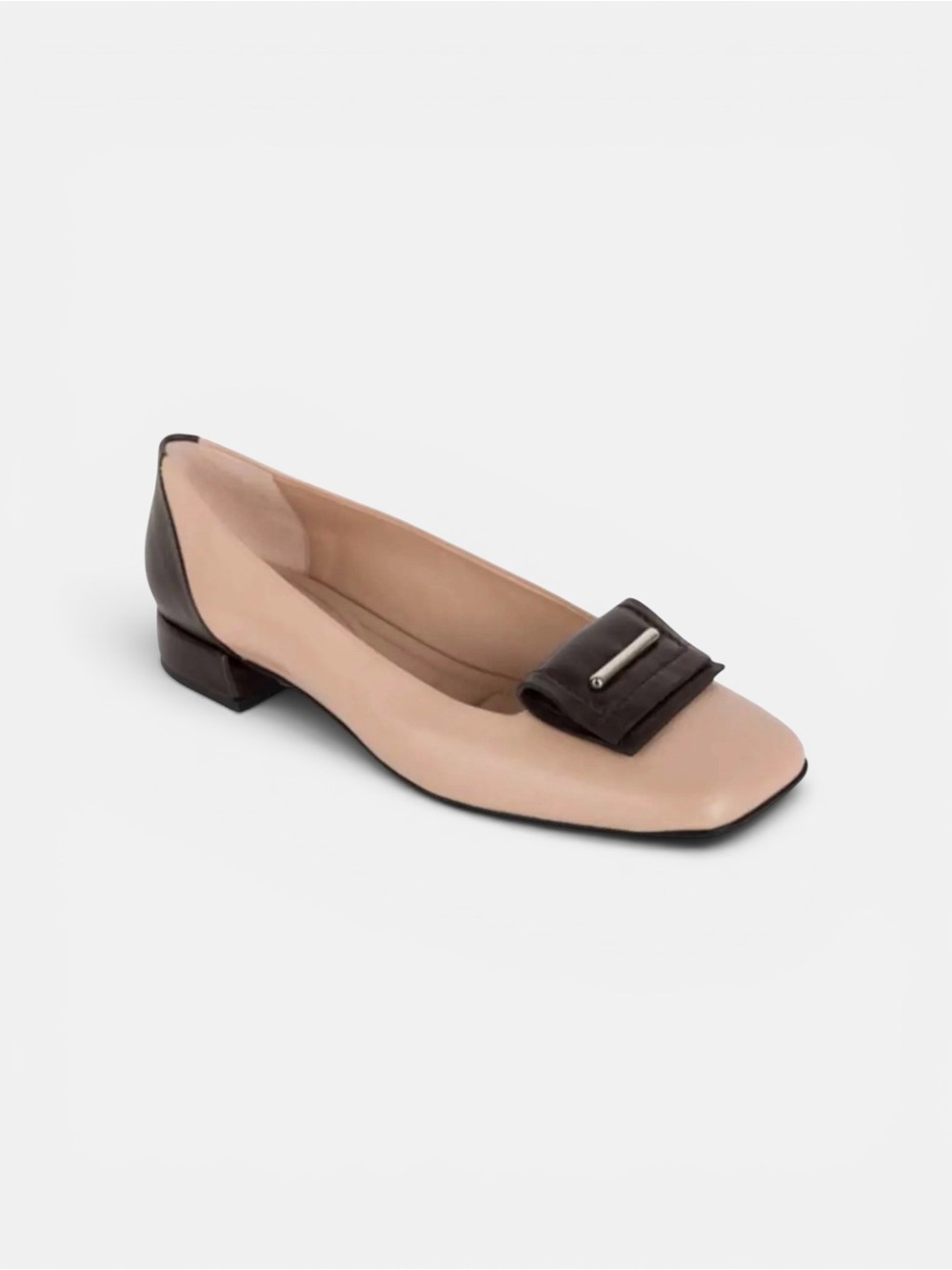 Napoleoni  two tone ballet square toe flats